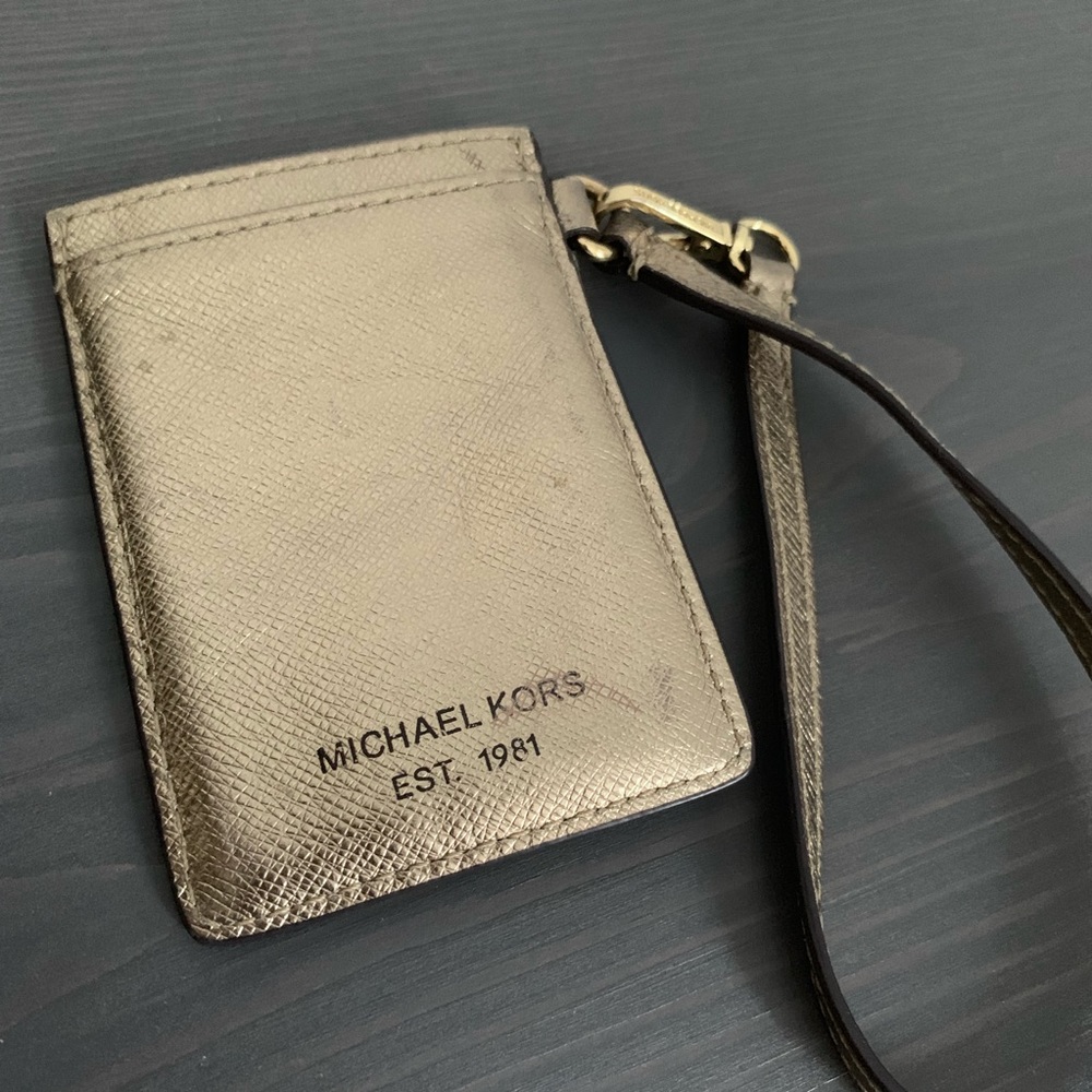 Michael Kors wristlet key card holder